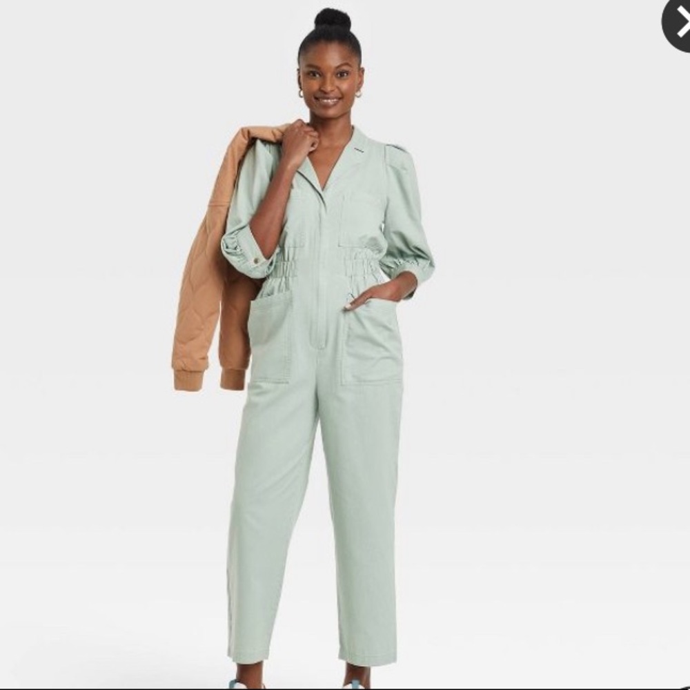 Target 3/4 puff sleeves jumpsuit